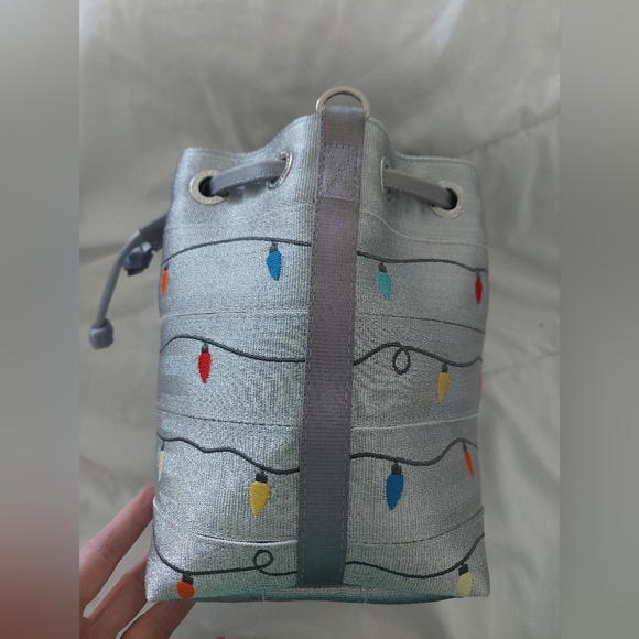 Harveys Silver Tinsel Christmas Lights Medium Park Hopper Bag - NO STRAP/CHARM - Picture 8 of 11